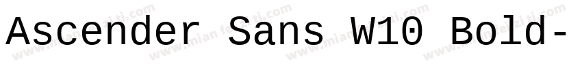 Ascender Sans W10 Bold字体转换